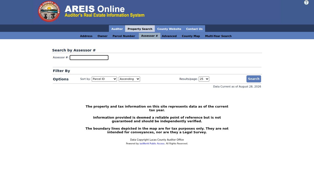 Toledo residents directory AREIS property search